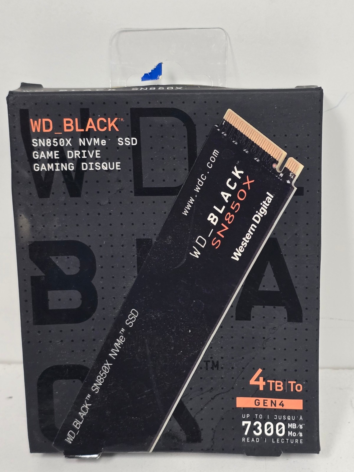 Western Digital WD_BLACK SN850X 4TB Gen 4 NVMe M.2 2280 SSD New Sealed