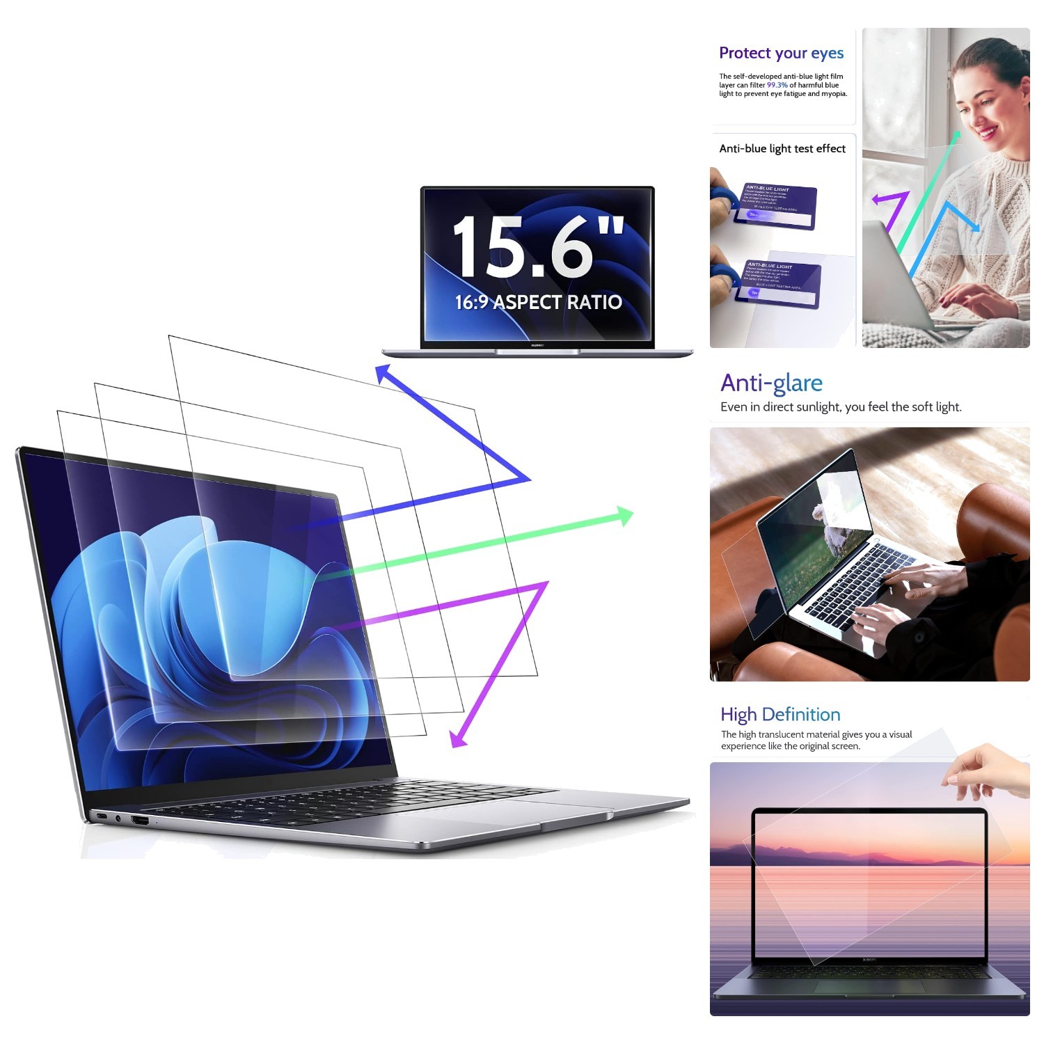 Protective 3 Pack 15.6