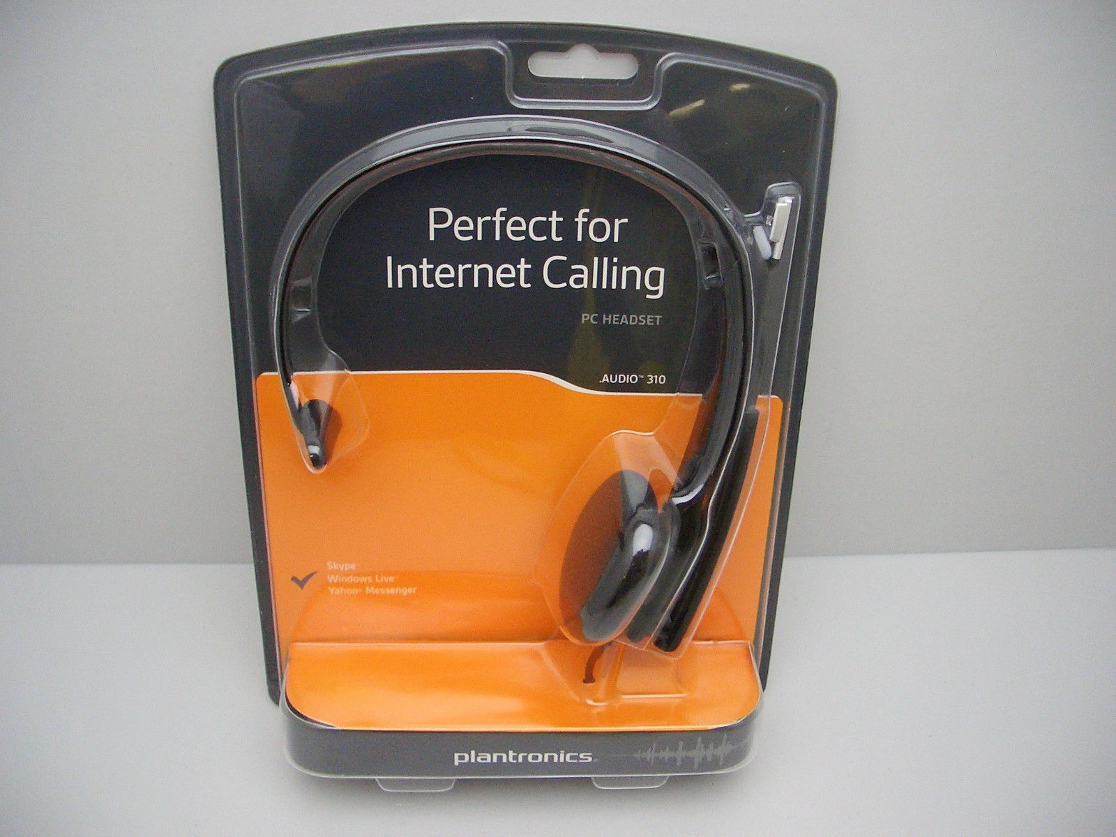 Plantronics .Audio 310 Monaural Black Headband Computer NC Headset New in Box