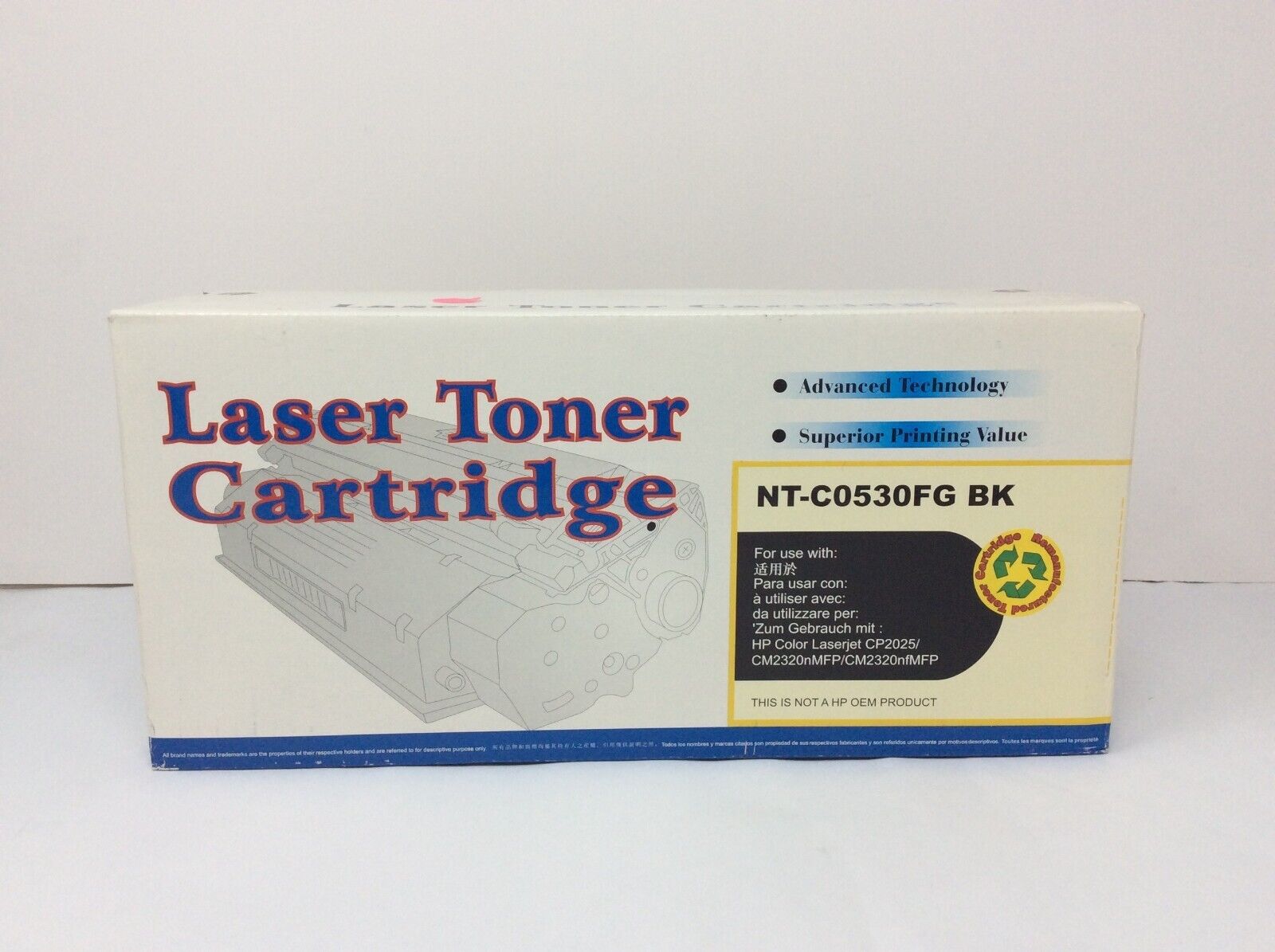 - Laser Toner Cartridge Black NT-C0580U Generic NEW IN BOX -