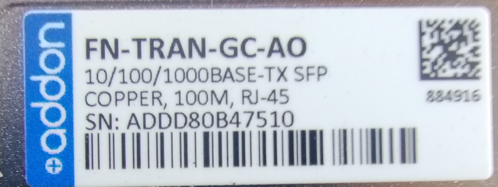 NEW Addon Fn-Tran-Gc-Ao SFP RJ45 Transceiver