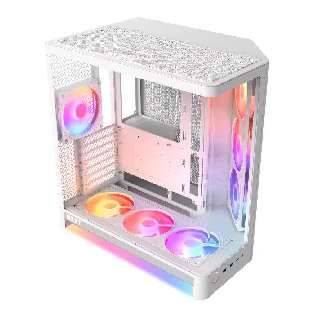 NZXT - H6 RGB+ (2026) - ATX Dual-Chamber PC Case with Pre-Installed RGB Fans ...