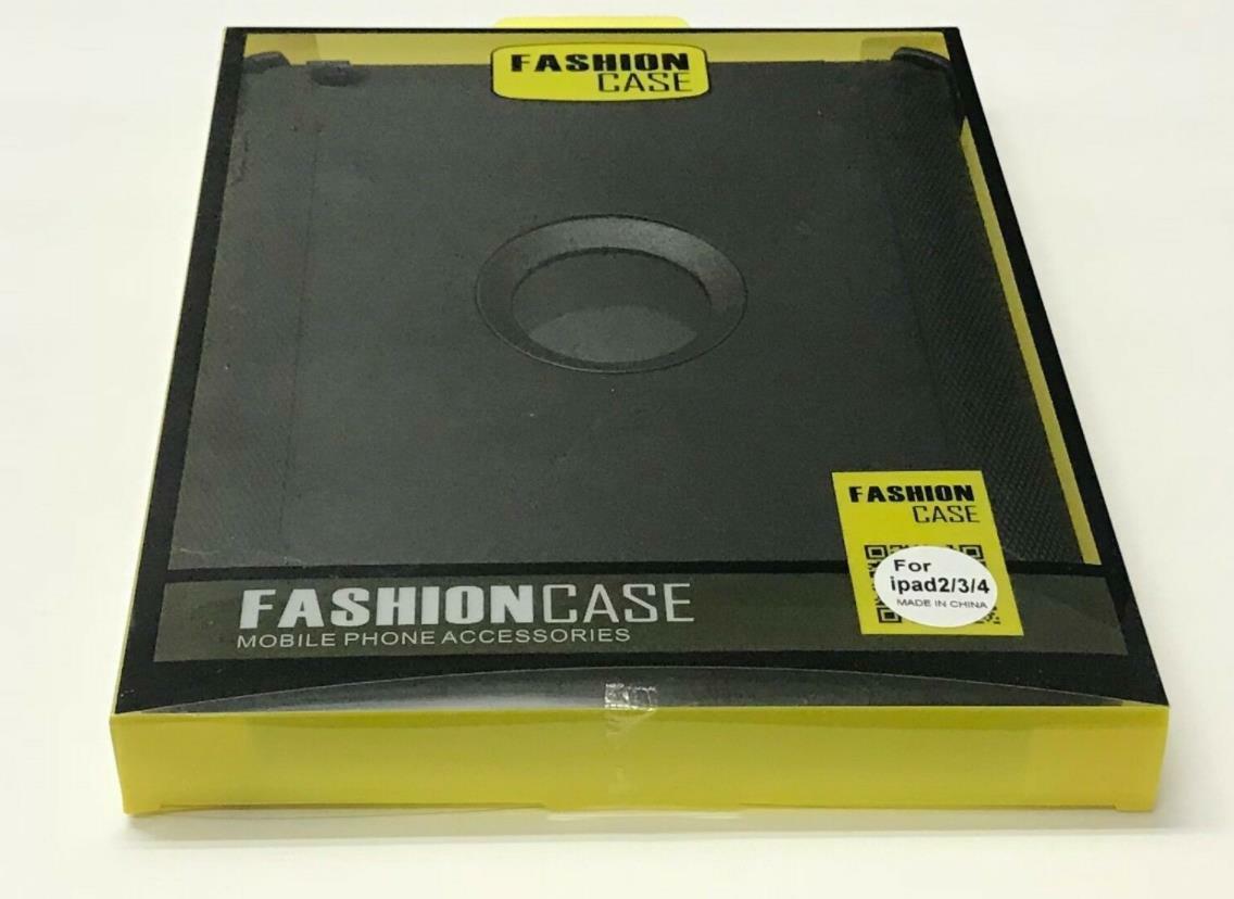 For Apple iPad 2 3 4 Shockproof Case Cover with(Stand Fits Otterbox Defender)BLK