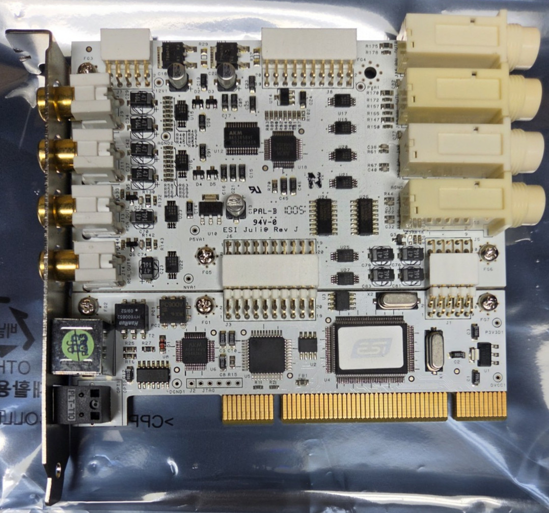 ESI Juli@ Rev J PCI Professional Audio Interface Sound Card 24-bit 192kHz