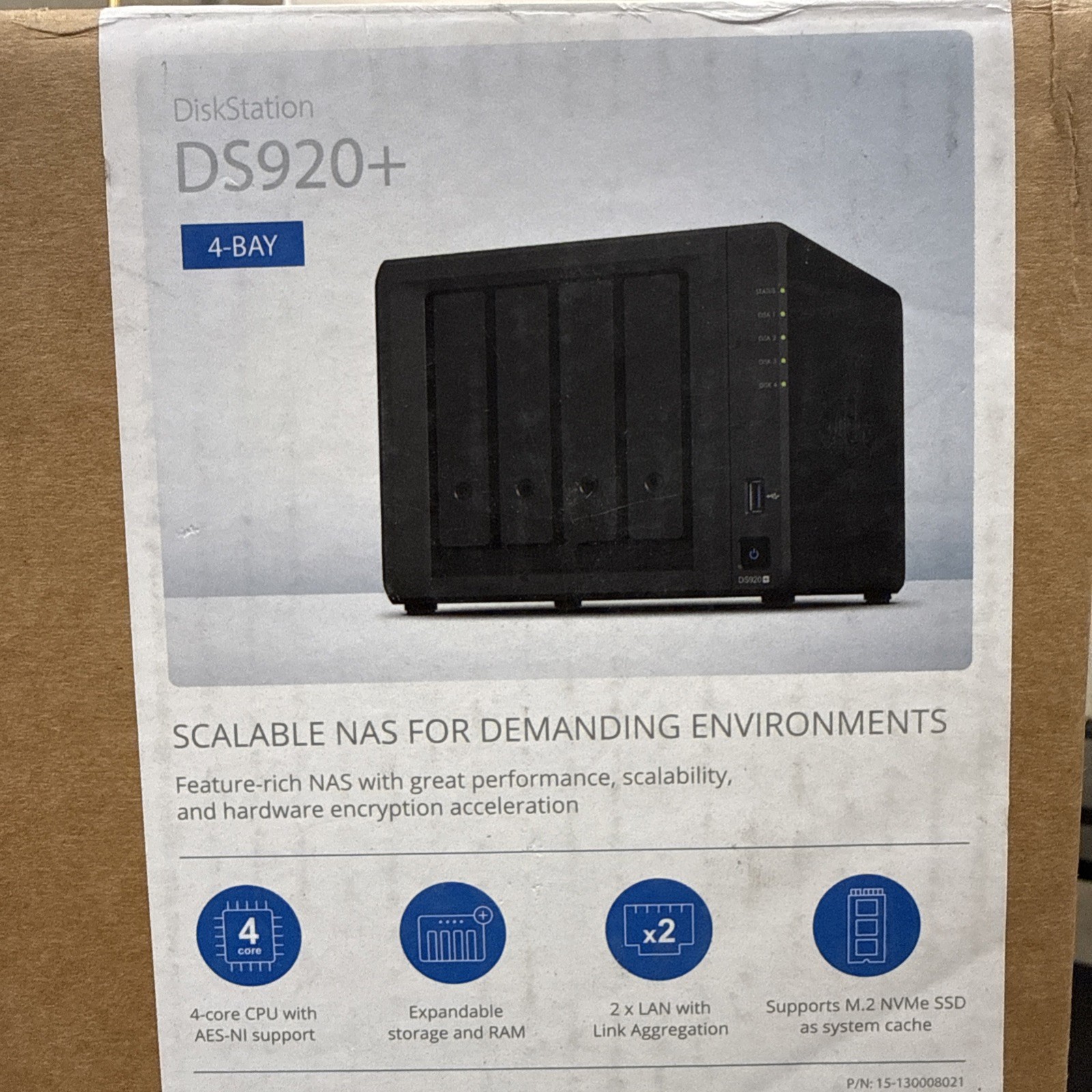 Synology DiskStation DS920+ 4-Bay Storage System 