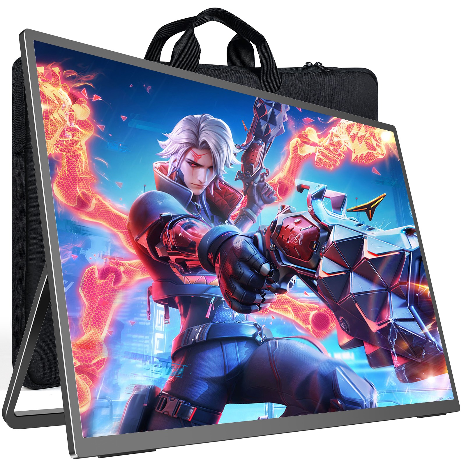 UPERFECT 24.5" 2K 240Hz Portable Gaming Monitor Kickstand Display Larger Screen