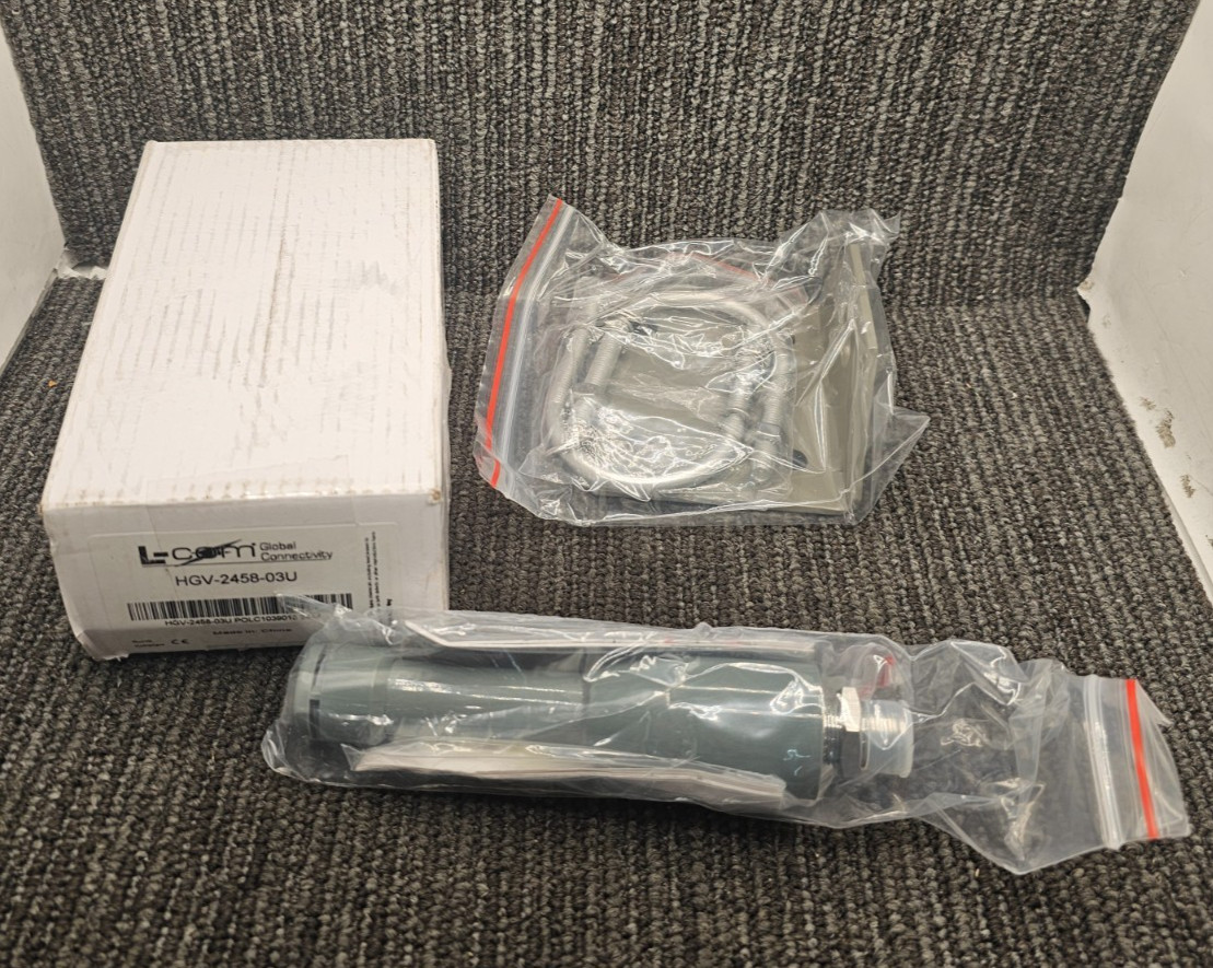 L-COM HGV-2458-03U: 2.4/5.8 GHz 3.5/4 dBi Dual Band Omnidirectional Antenna