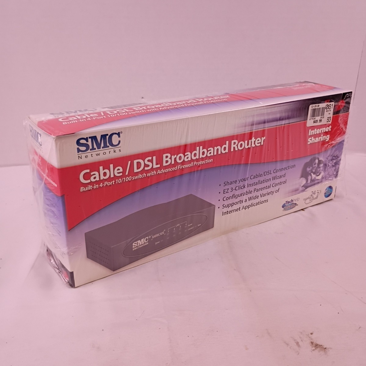 SMC Networks Barricade Cable/DSL Broadband Router SMC7004VBR New in Box