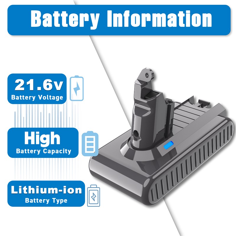 Battery For Dyson V7/V6/V10/V8 battery Absolute Vacuum Cleaner Sony cell Battery