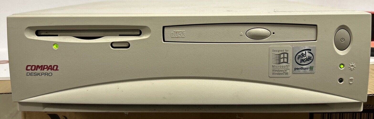 Compaq Deskpro Pentium 3 Windows Nt  Vintage 90s Pd1010 Parts Desktop Computer
