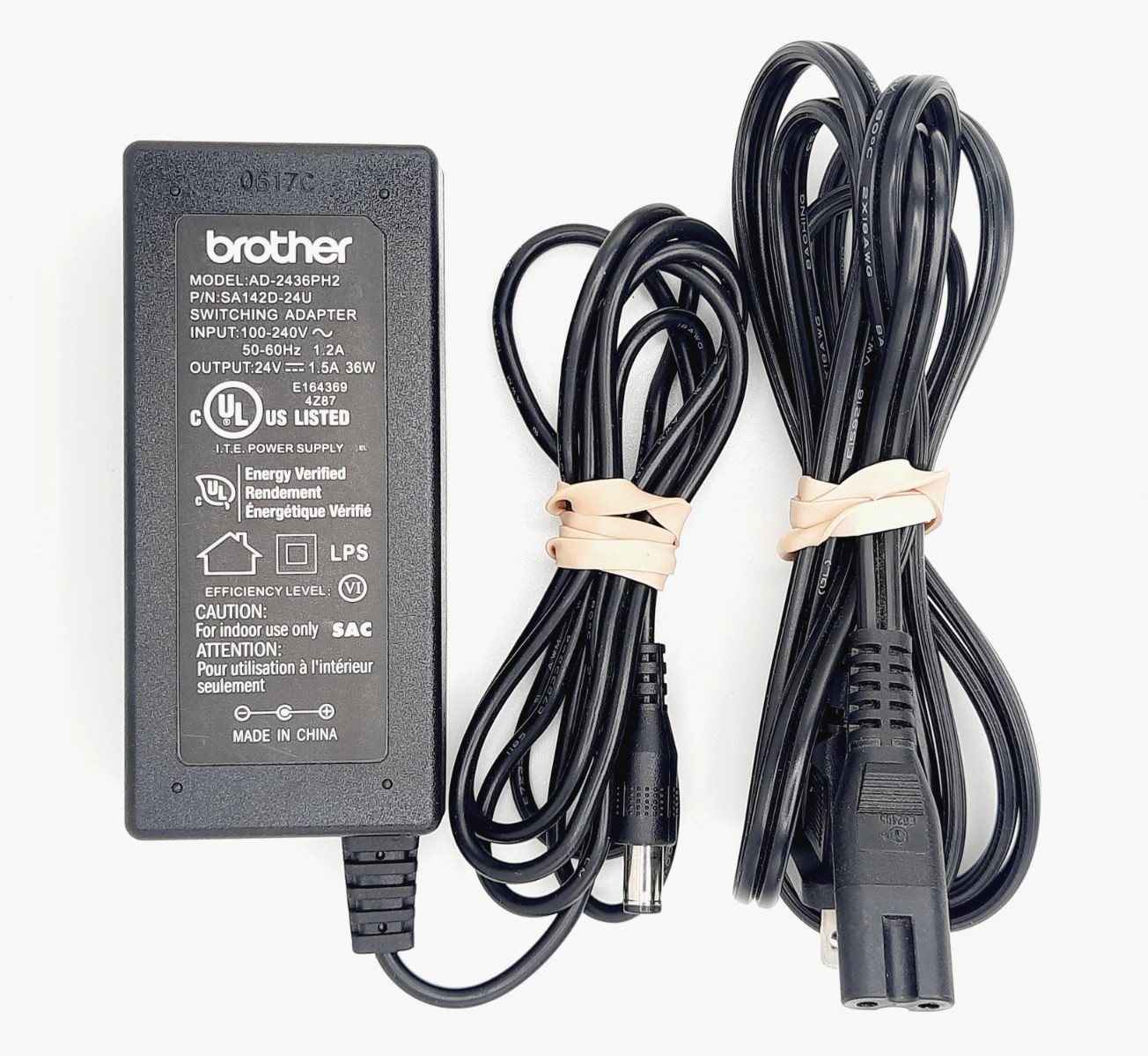 Brother AD-2436PH2 24V 1.5A 36W AC Switching Adapter for Scan N Cut, Tested