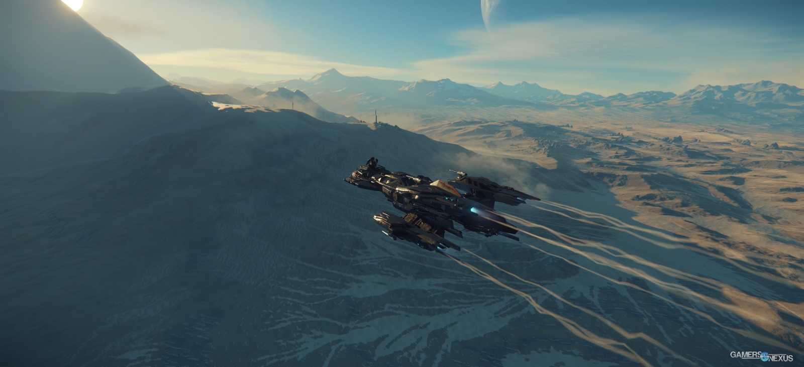 Landscape science fiction star citizen pc gaming video Custom Gaming Mat Desk