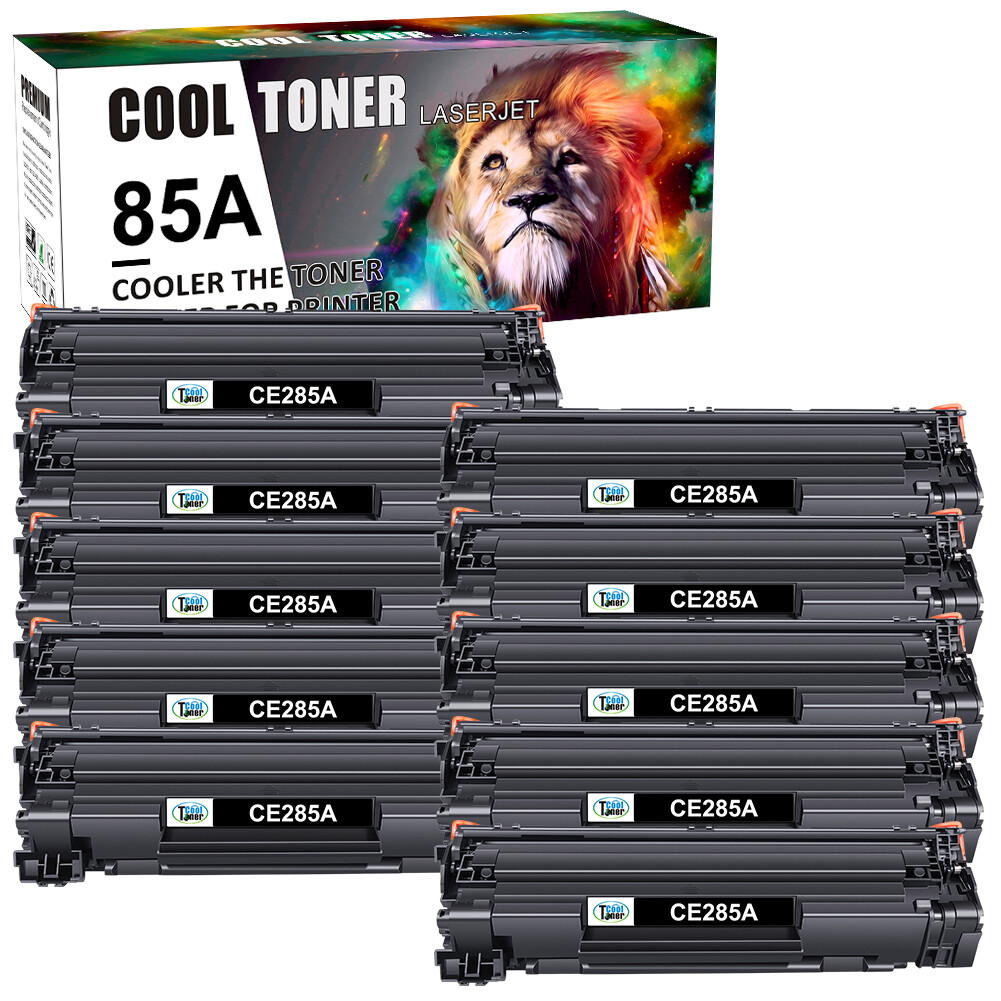 10 Pack CE285A 85A Toner Cartridge For HP Laserjet P1102w M1212nf M1217nfw Black