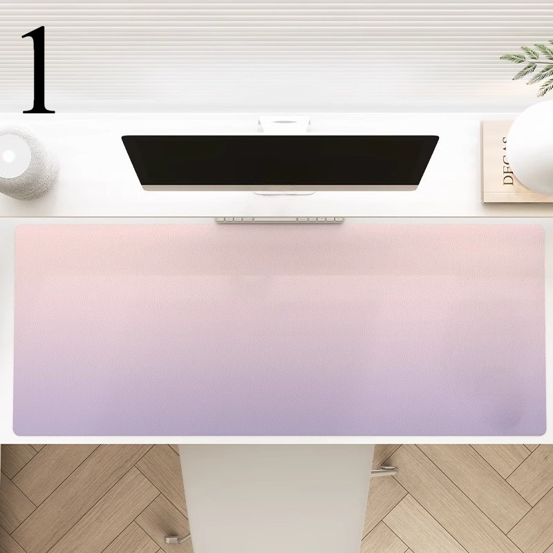 1pc Gradient Color Large Mouse Mat Waterproof Silicone Mouse Pad Keyboard Mat