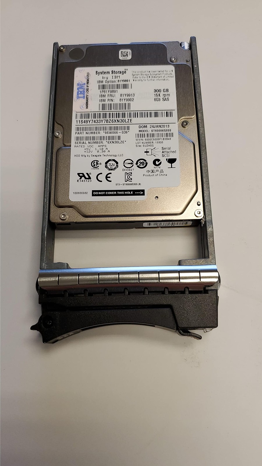 IBM 81Y9902 300GB 15,000 RPM 6Gb SAS 2.5 HDD