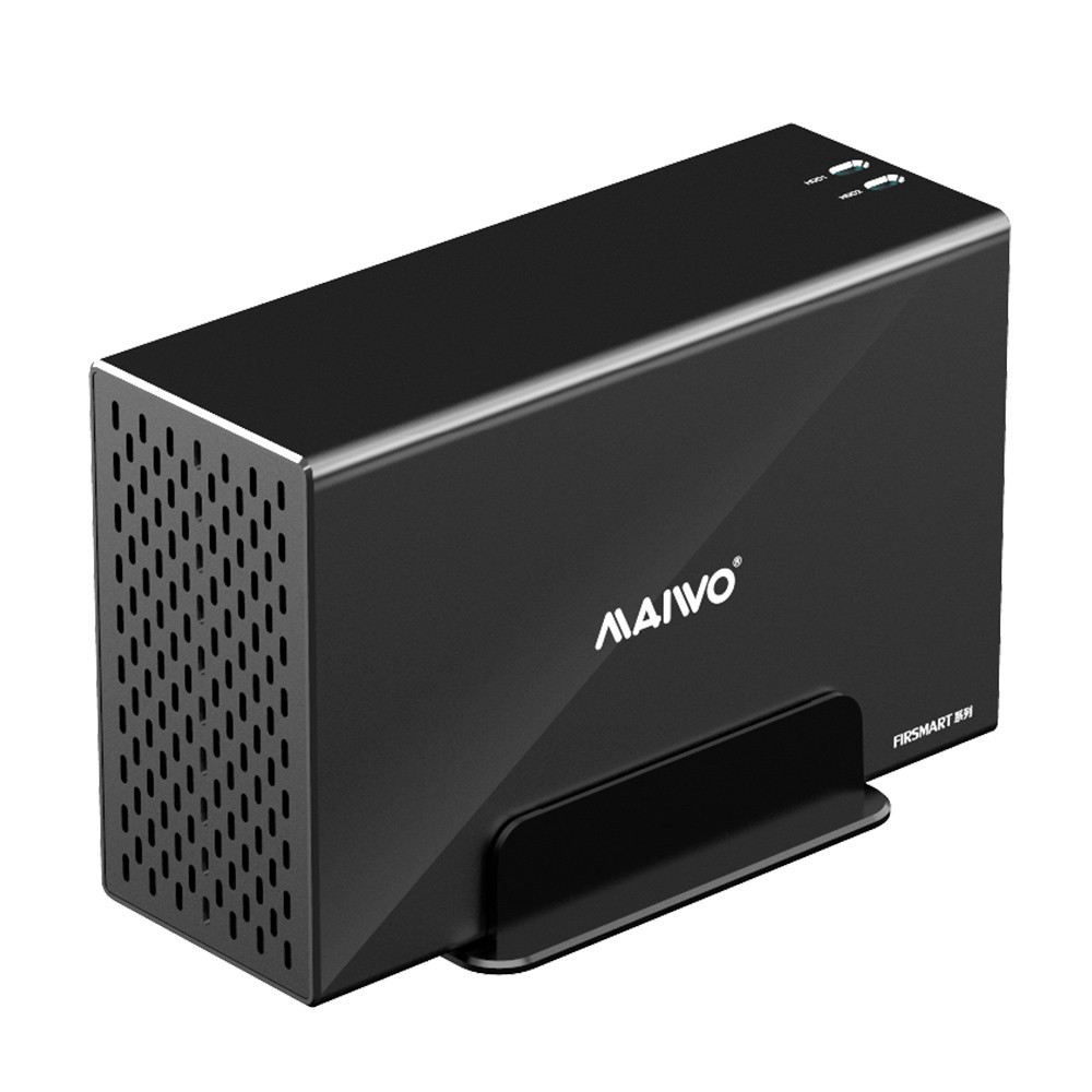Dual Bay 3.5" SATA RAID External Hard Drive Enclosure USB-C 3.1 Gen2 10Gbps 36TB