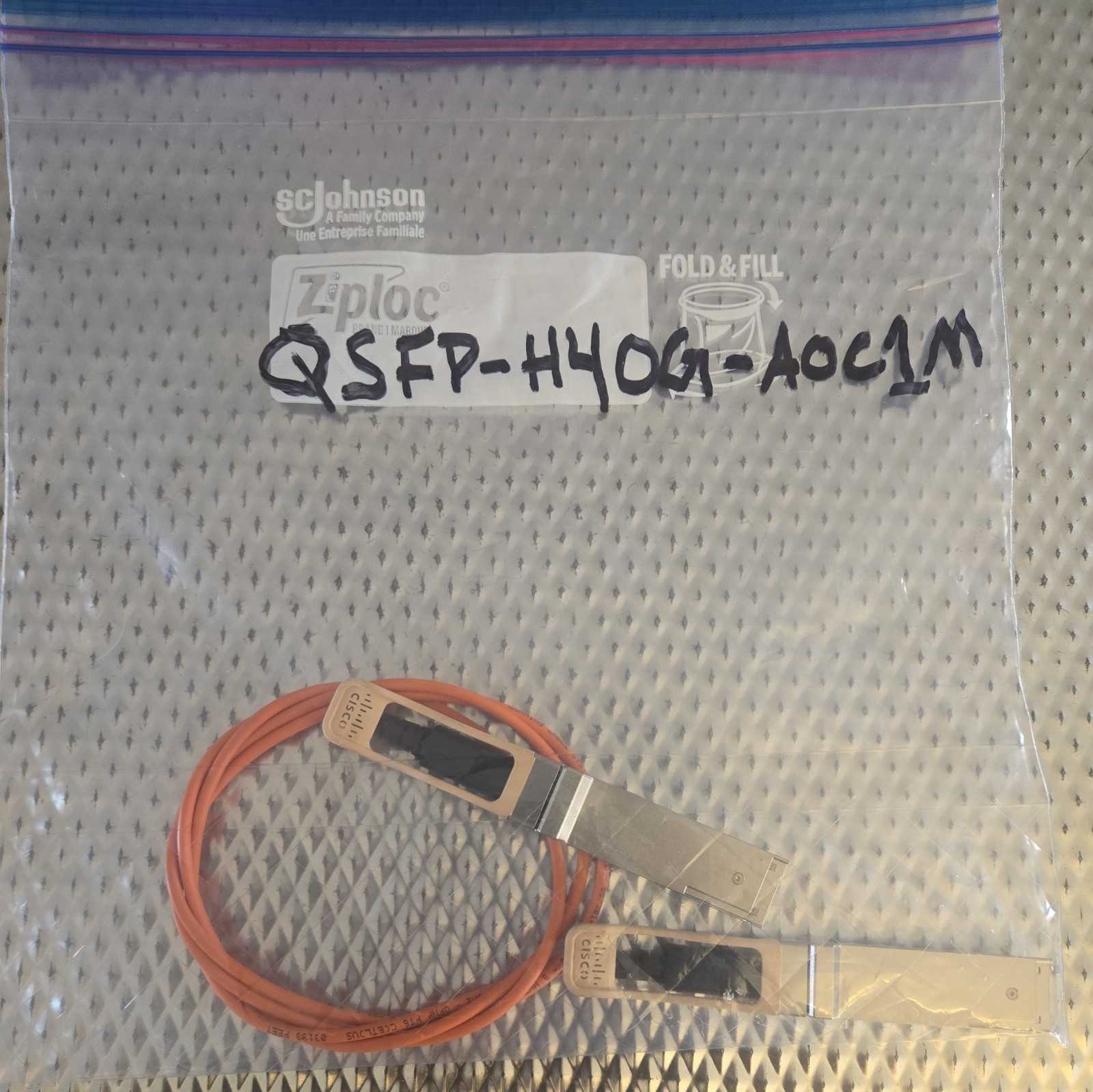 Cisco QSFP-H40G-AOC1M 40G QSFP+ Active Optical Cable AOC 1 Meter
