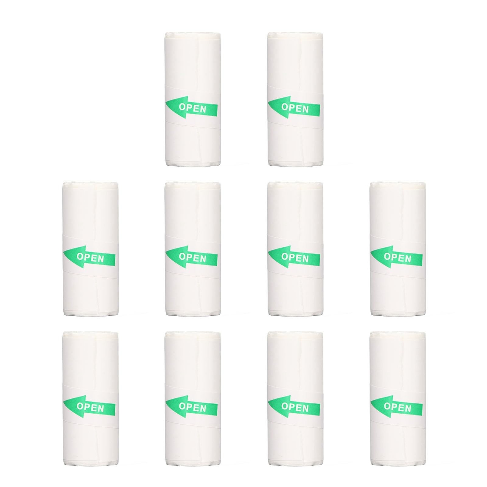 10PCS White Sticker for Mini Printer, 57 x 25mm Thermal Printer , Pasteable P...