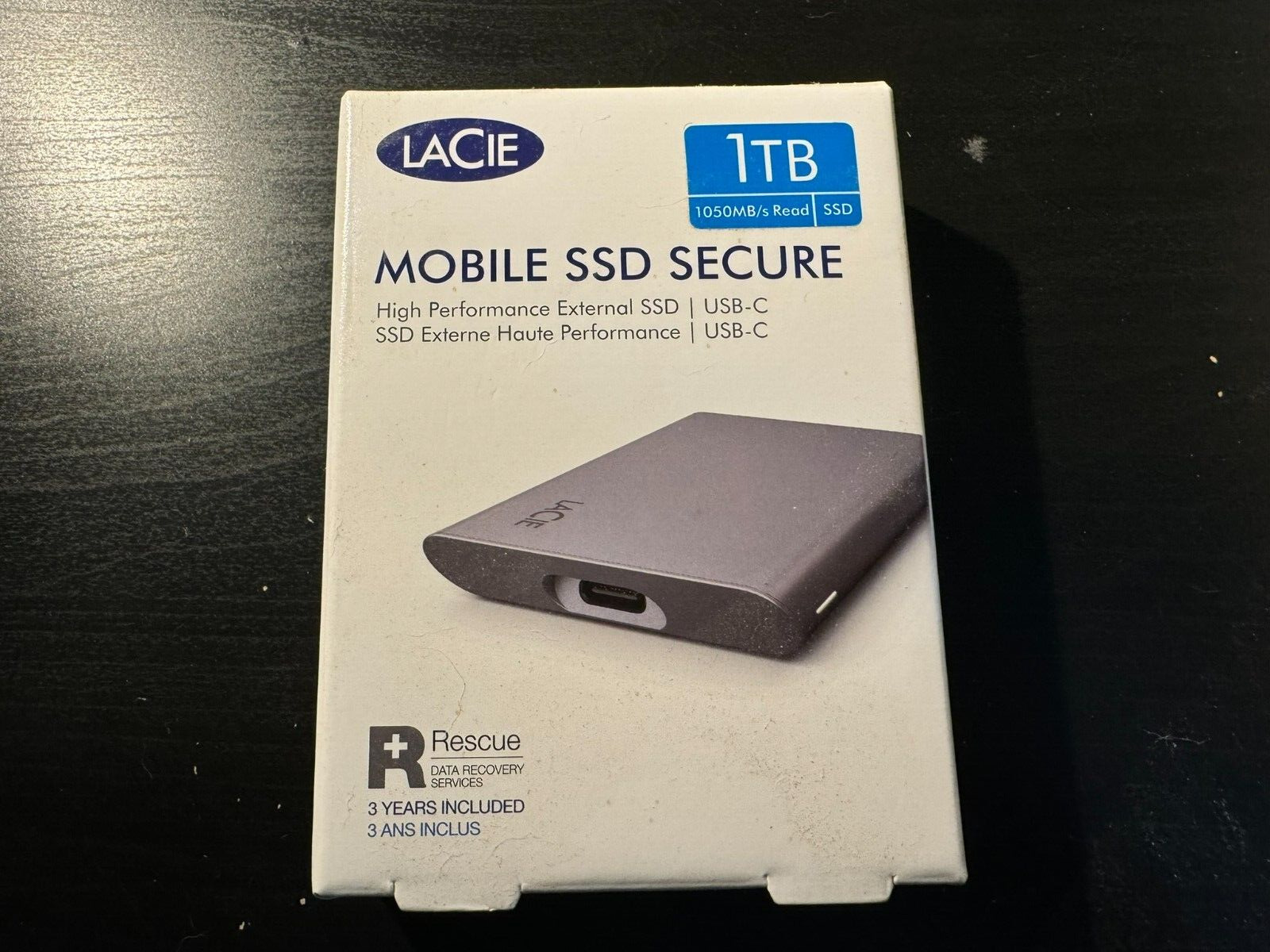 Brand New & Sealed LaCie 1TB Mobile SSD Secure USB-C Drive STKH1000800