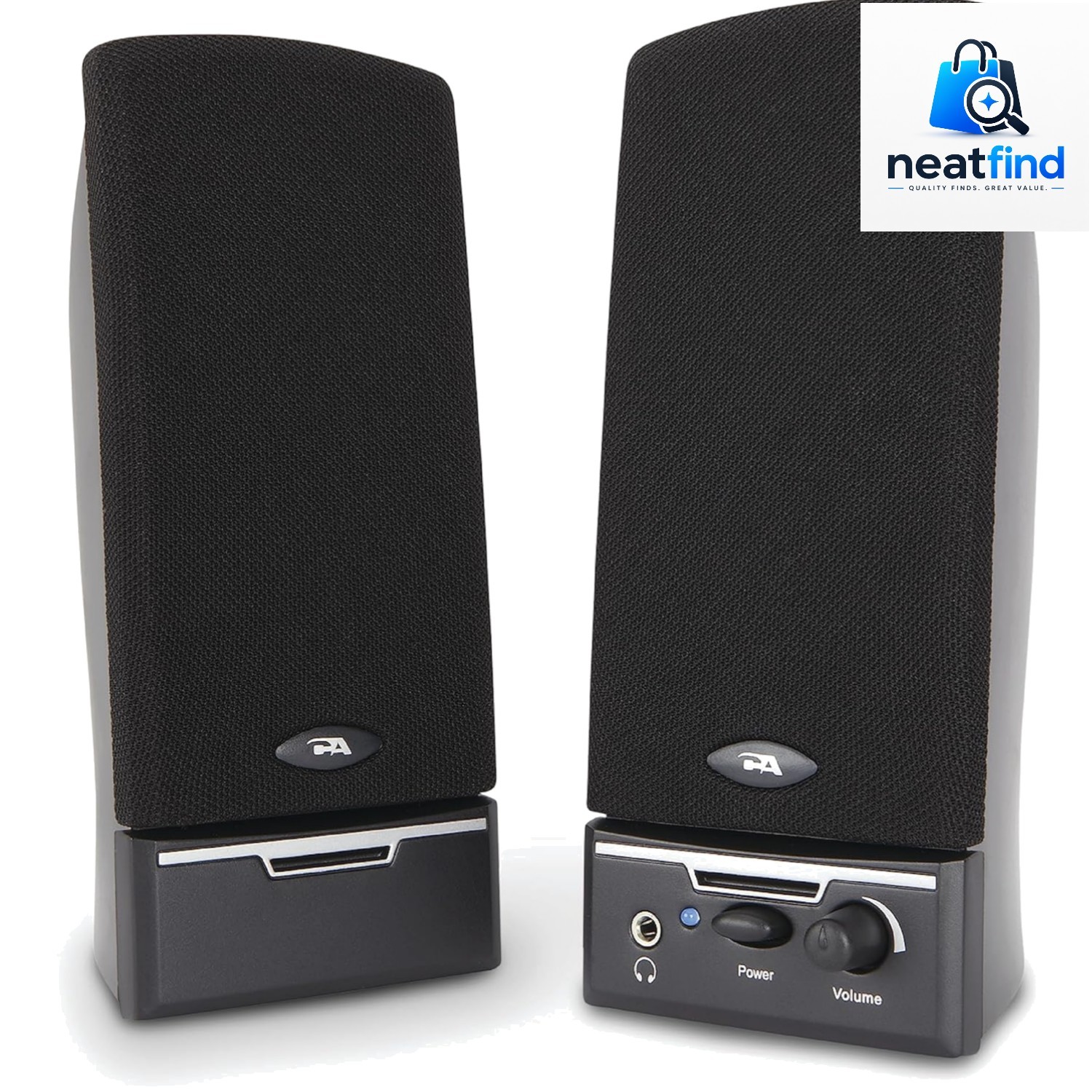 CA-2014 Computer Speakers, Full Stereo Sound, Convenient Controls, Easy Setup