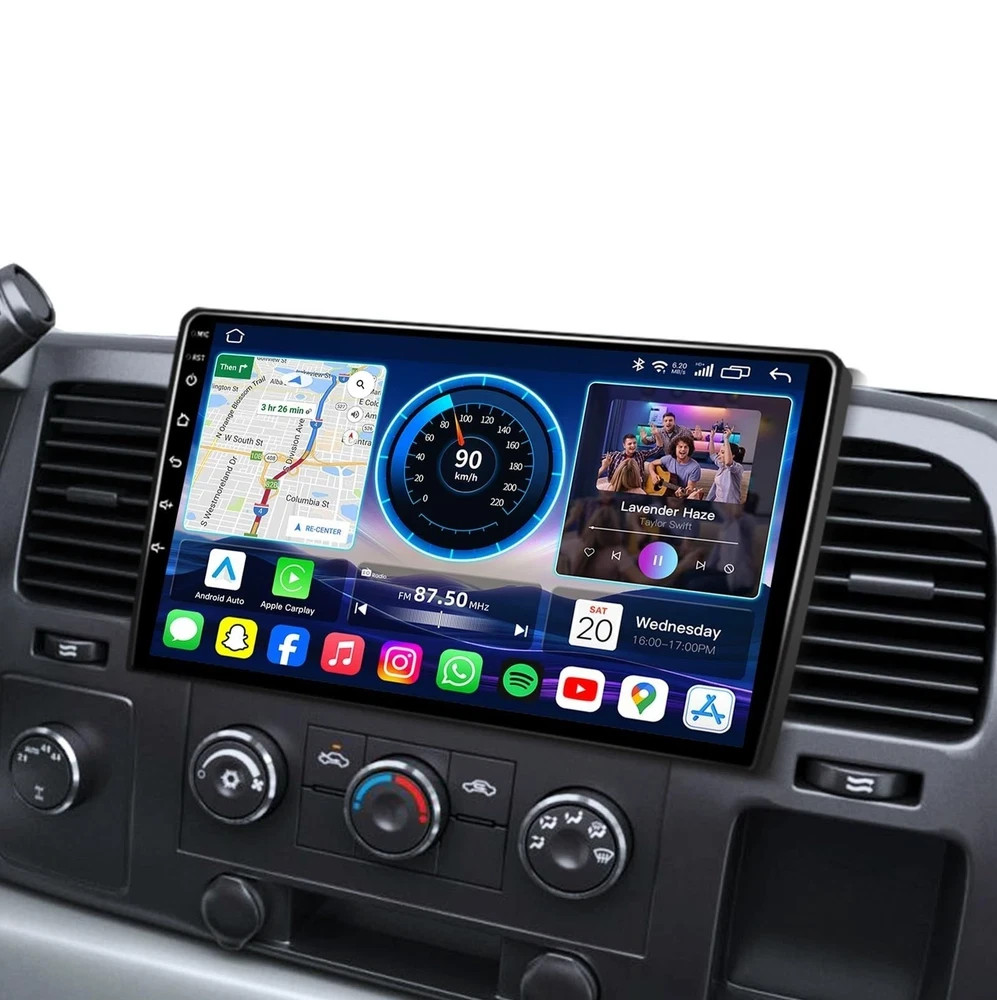 4Core 64ROM Android 13 Radio Upgrade for Chevy Silverado 2007-2013: Tahoe Equ...