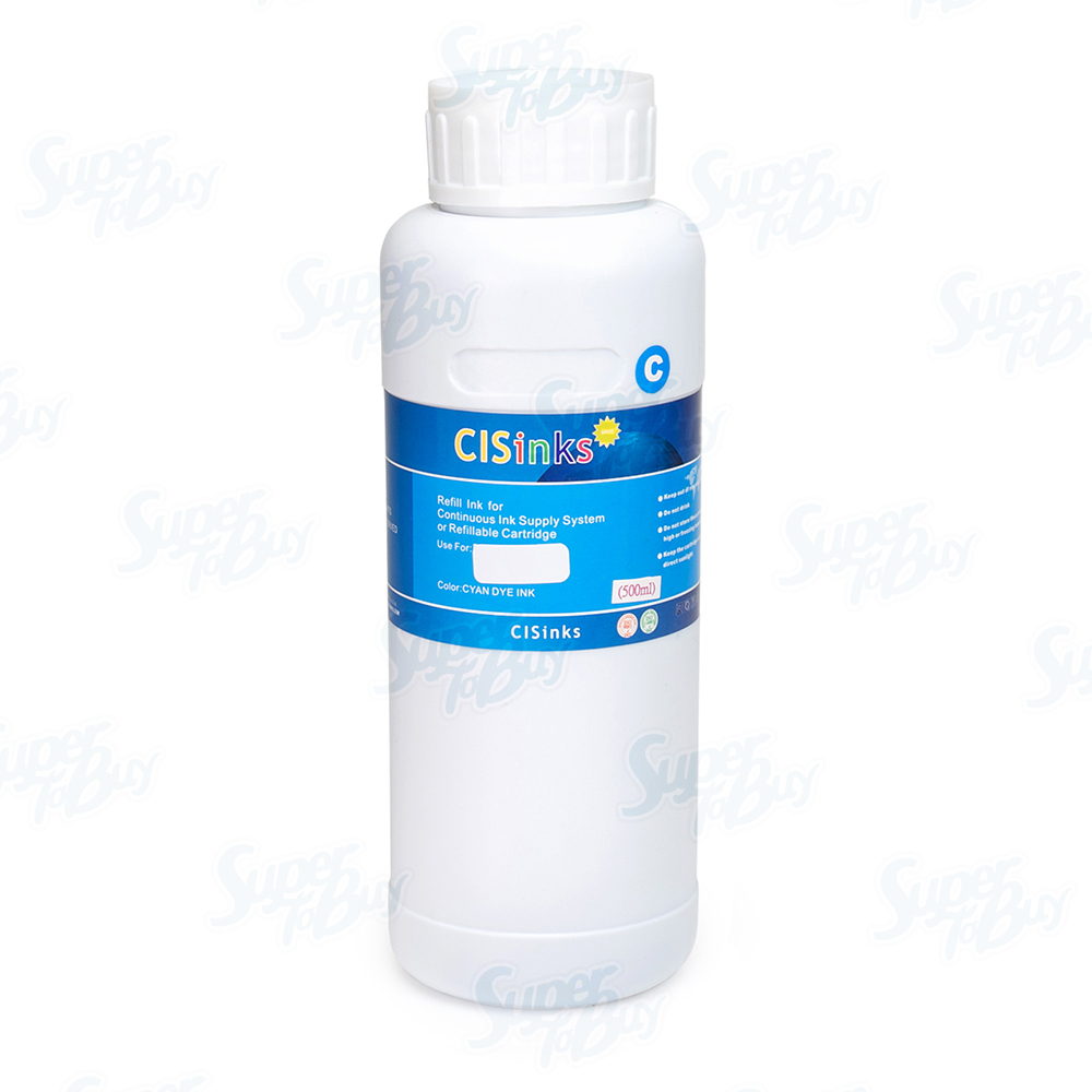 CISinks T220 500ml Cyan Ink Bottles alternative for WF-2630 WF-2660 W2650