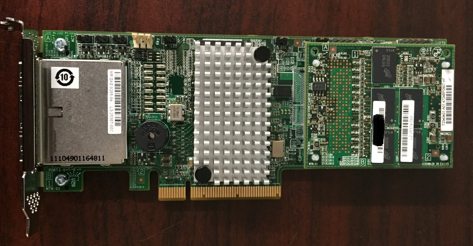 LSI SAS 9285-8E 6Gb/s RAID Controller with Low Short Profile Bracket