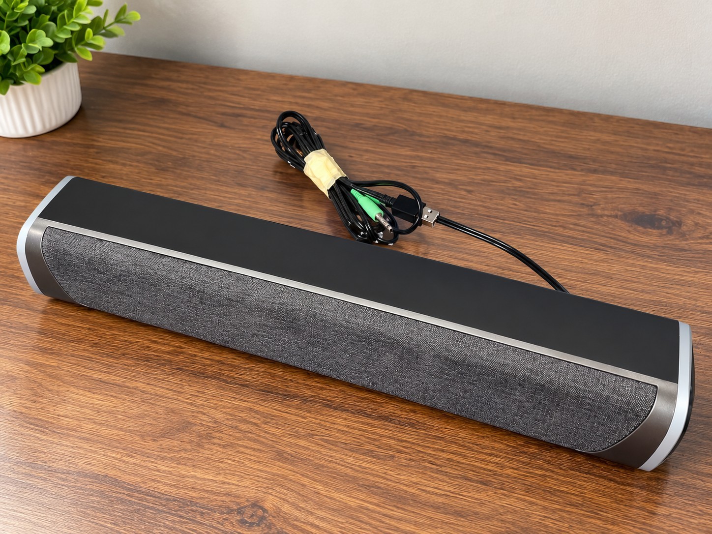 SOULION R30 Computer Soundbar USB Powered 3.5mm AUX RGB LED Gray w/ Box