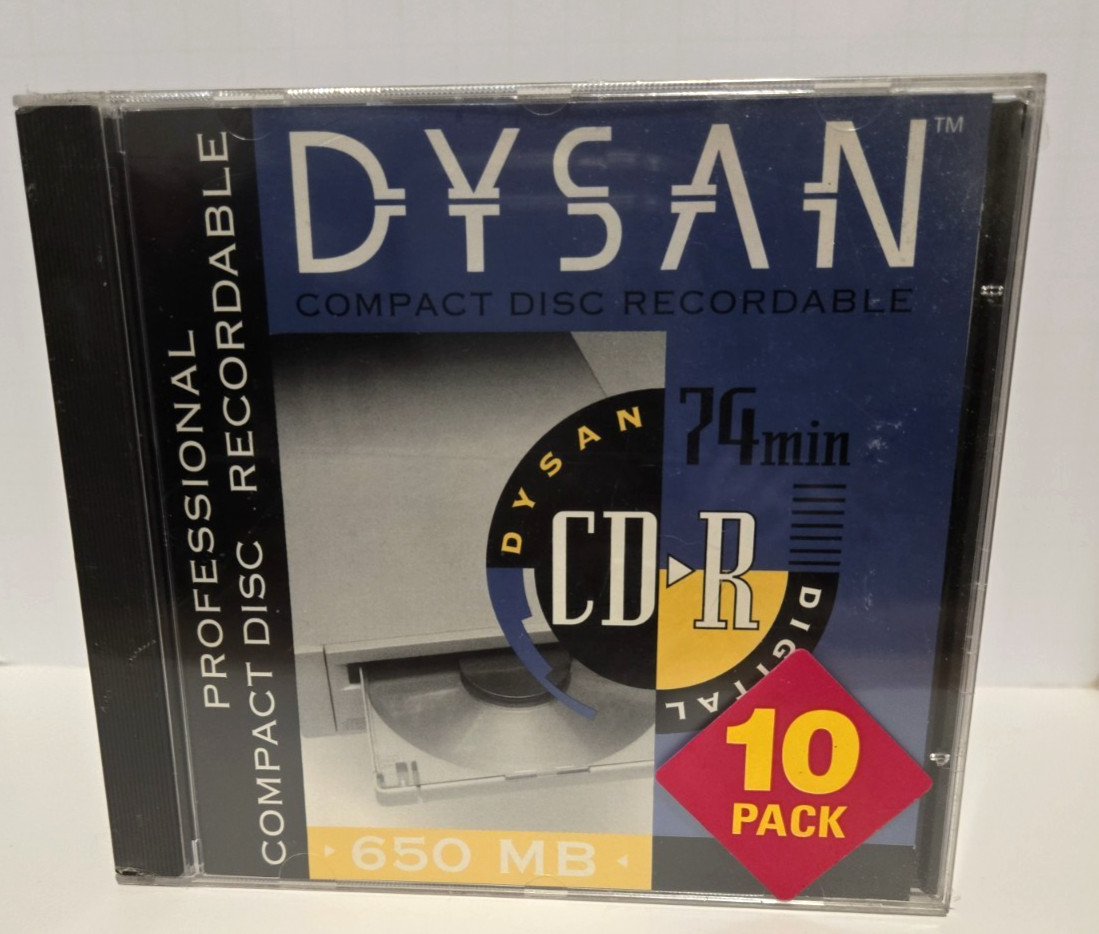 Dysan CD-R Disc, 74 Min, 650MB, Digital, Professional, Recordable - New Sealed