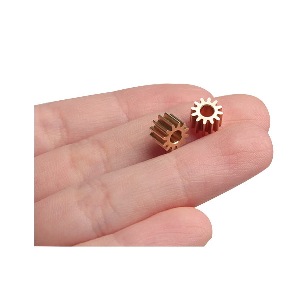2Pcs 0.5M12T 3mm Bore Hole 12 Tooth Width 5mm Module 0.5 Motor Metal Spur Gear