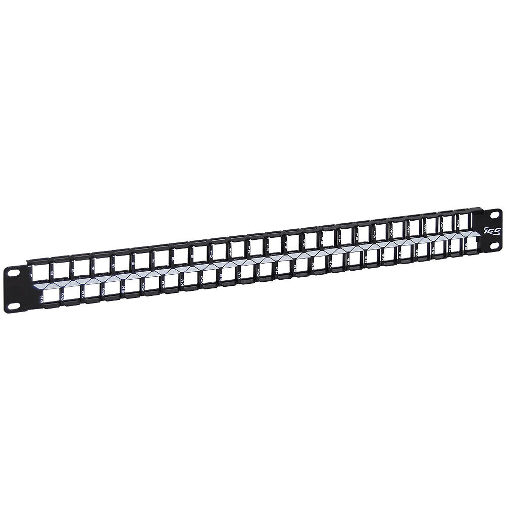Icc IC107BP481 Blank Patch Panel - 48-Port HD - 1 RMS