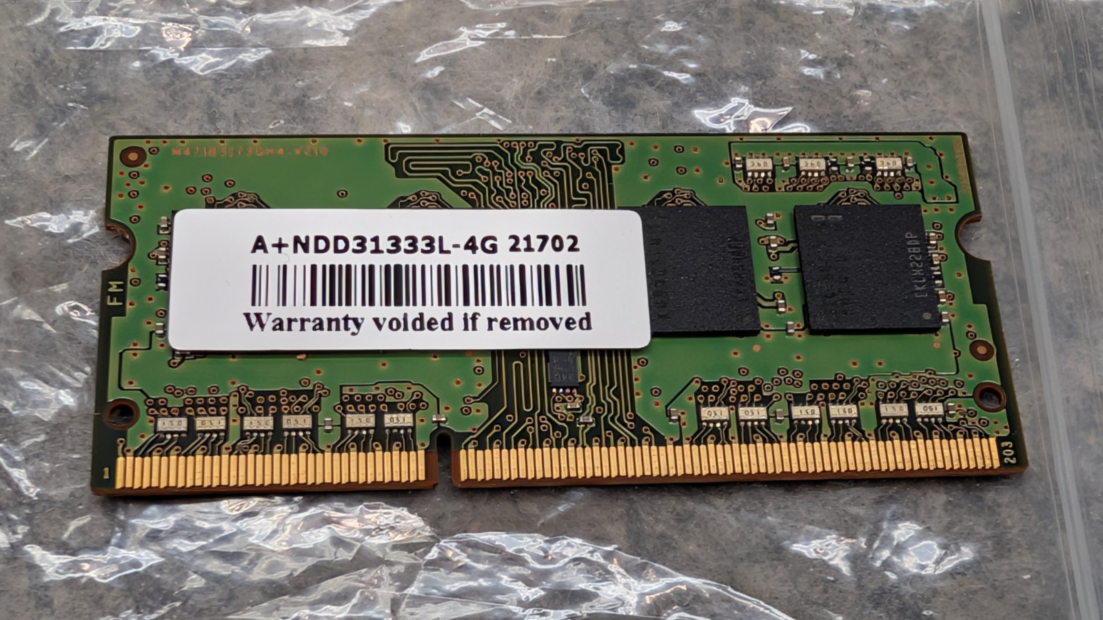 4GB DDR3L  1333MHz (PC3L-10600) SODIMM Memory Card