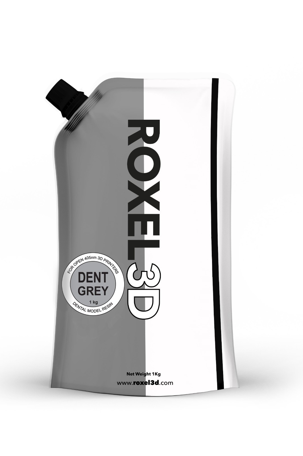 ROXEL3D 1Kg GREY 3D PRINTING RESIN:  405nm MSLA/LCD/DLP 4k + OPEN 3D PRINTERS