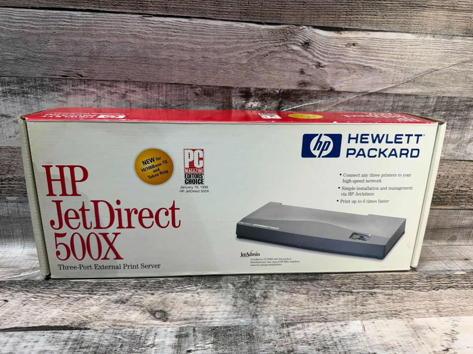 New J3264A - HP Jetdirect 500x Token Ring Print Server UNIT ONLY NO CORDS