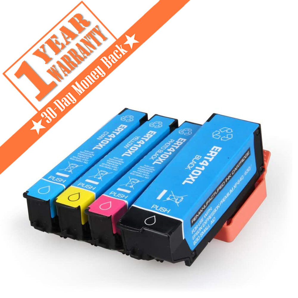 410XL 4PK Compatible Epson Ink Cartridges for Expression XP-630 XP-640 XP-830