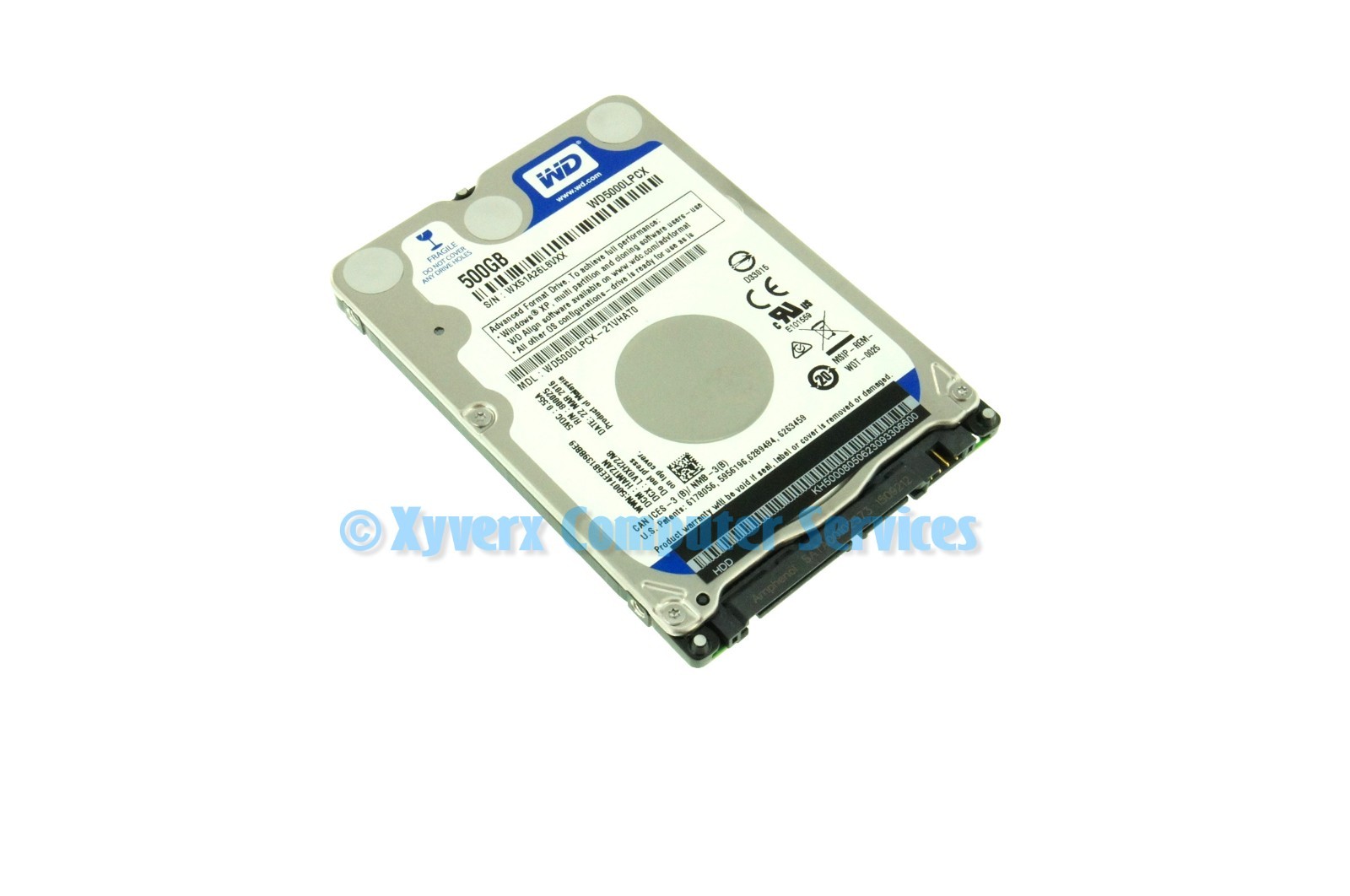 WD5000LPCX OEM WESTERN DIGITAL LAPTOP HARD DRIVE 500GB SATA (GRADE A)(CA22)