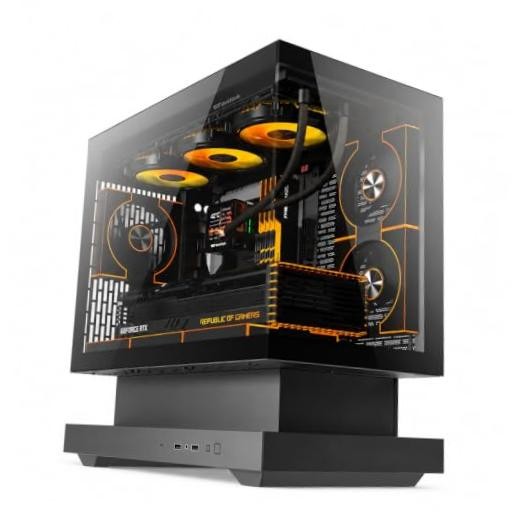 FLOATRON F1 Micro-ATX PC Gaming Case,High-Airflow Mesh Front,Award Black