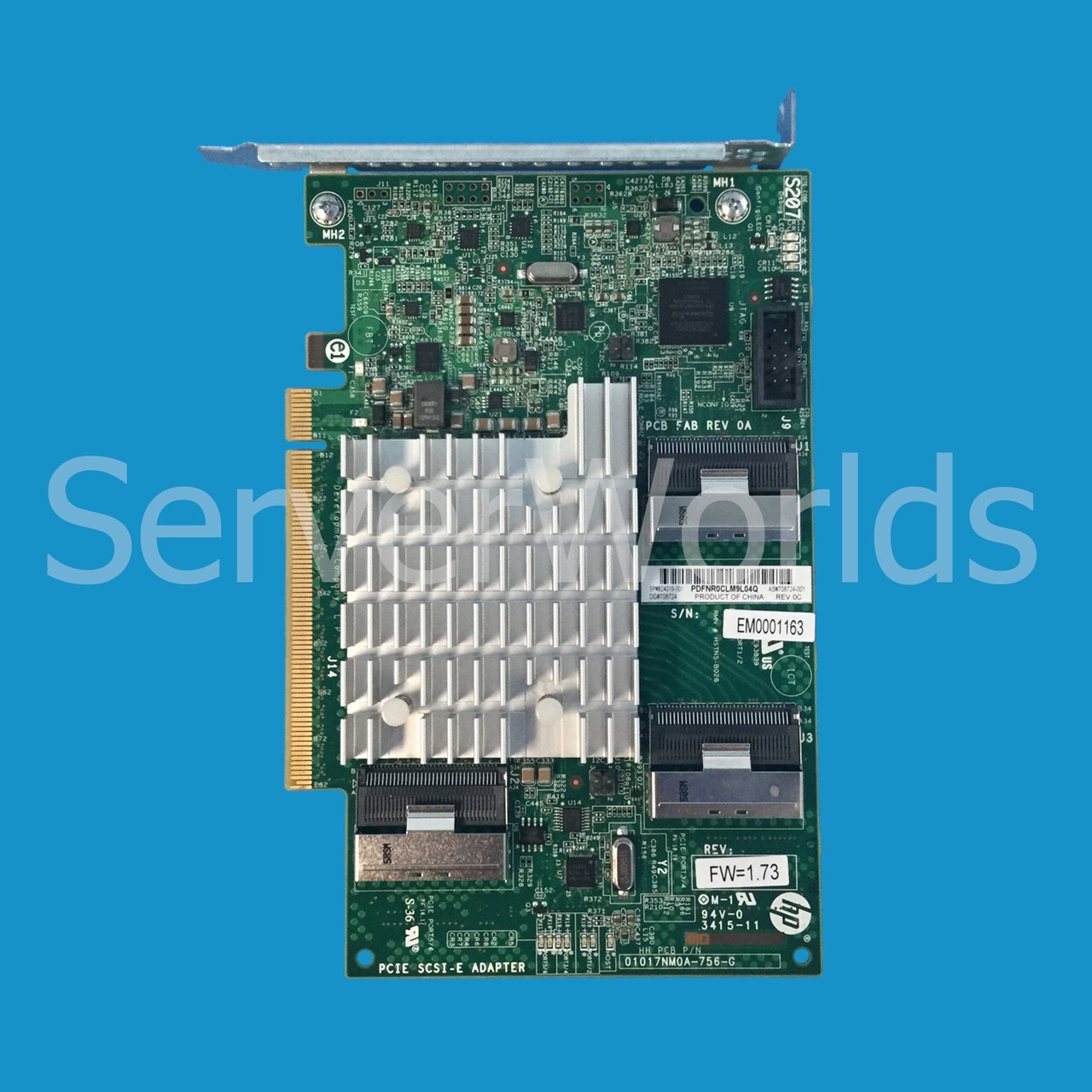 HPe 824019-001 NVMe PCIe Bridge Controller board 708724-001