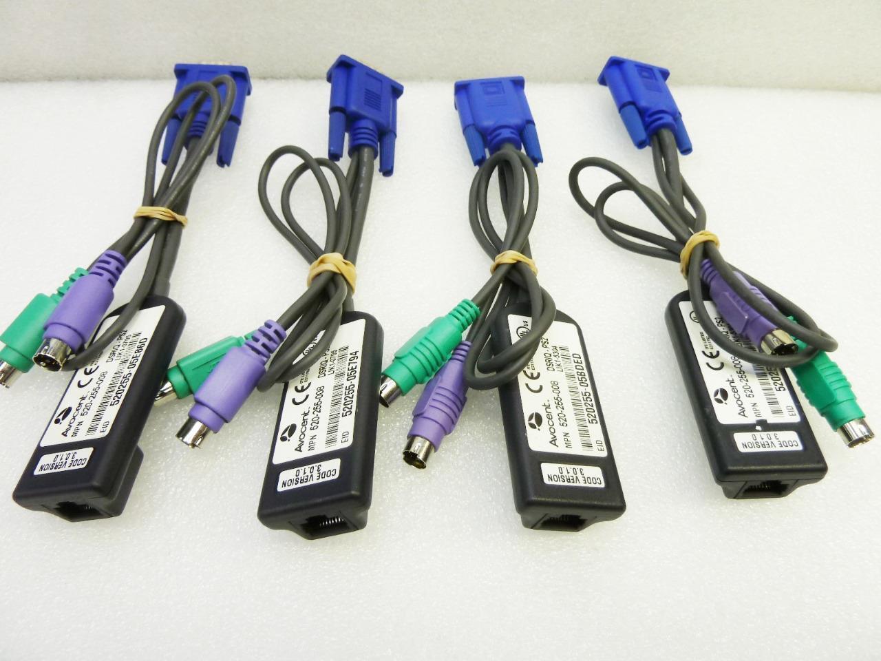 Lot of 4 Avocent Server Interface Module | 520-255-008 | DSRIQ-PS2 | FREE S/H