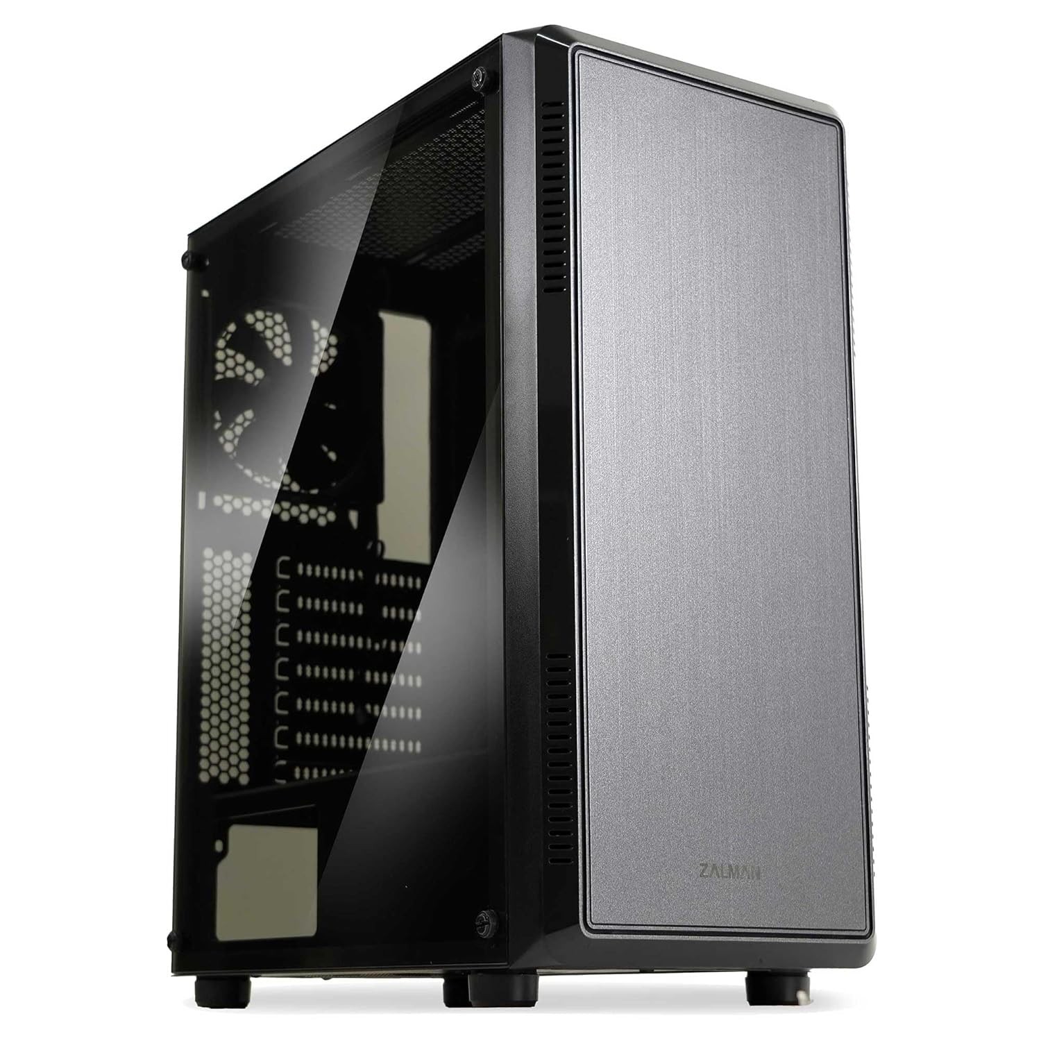 Zalman S4 Mid Tower ATX Desktop PC Case with 2 x 120mm Quiet Fans Preinstalled