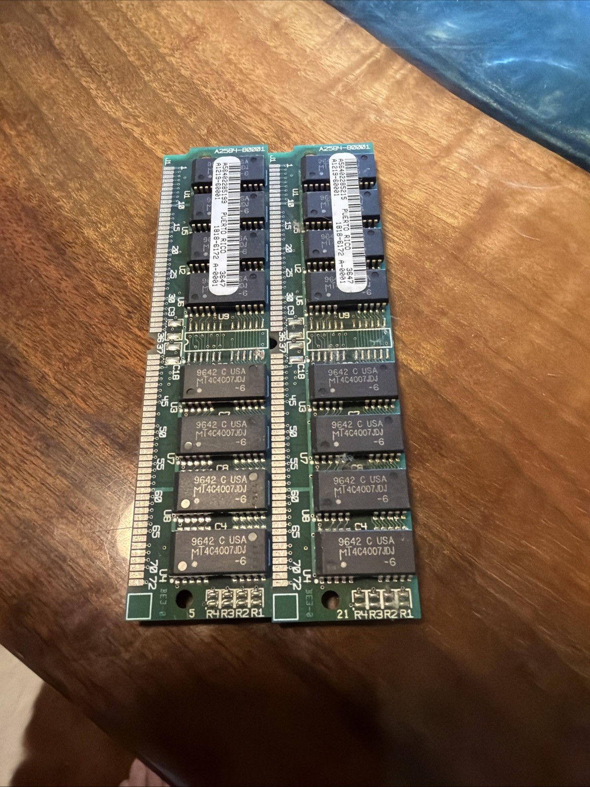Set of 2 HP - A2584-80001 / Rev. F - 64MB Memory MT4C4007JDJ