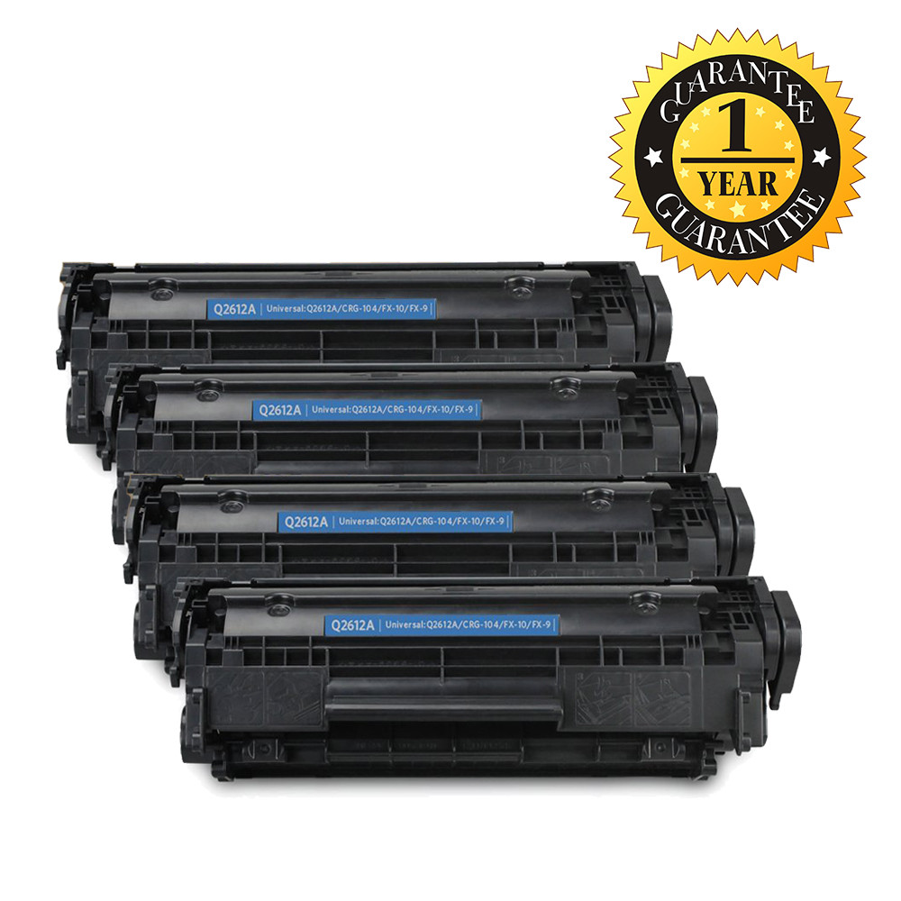 4PK Q2612A 12A Toner Cartridge For HP LaserJet 3050 3052 3055 M1319 M1319f 1010