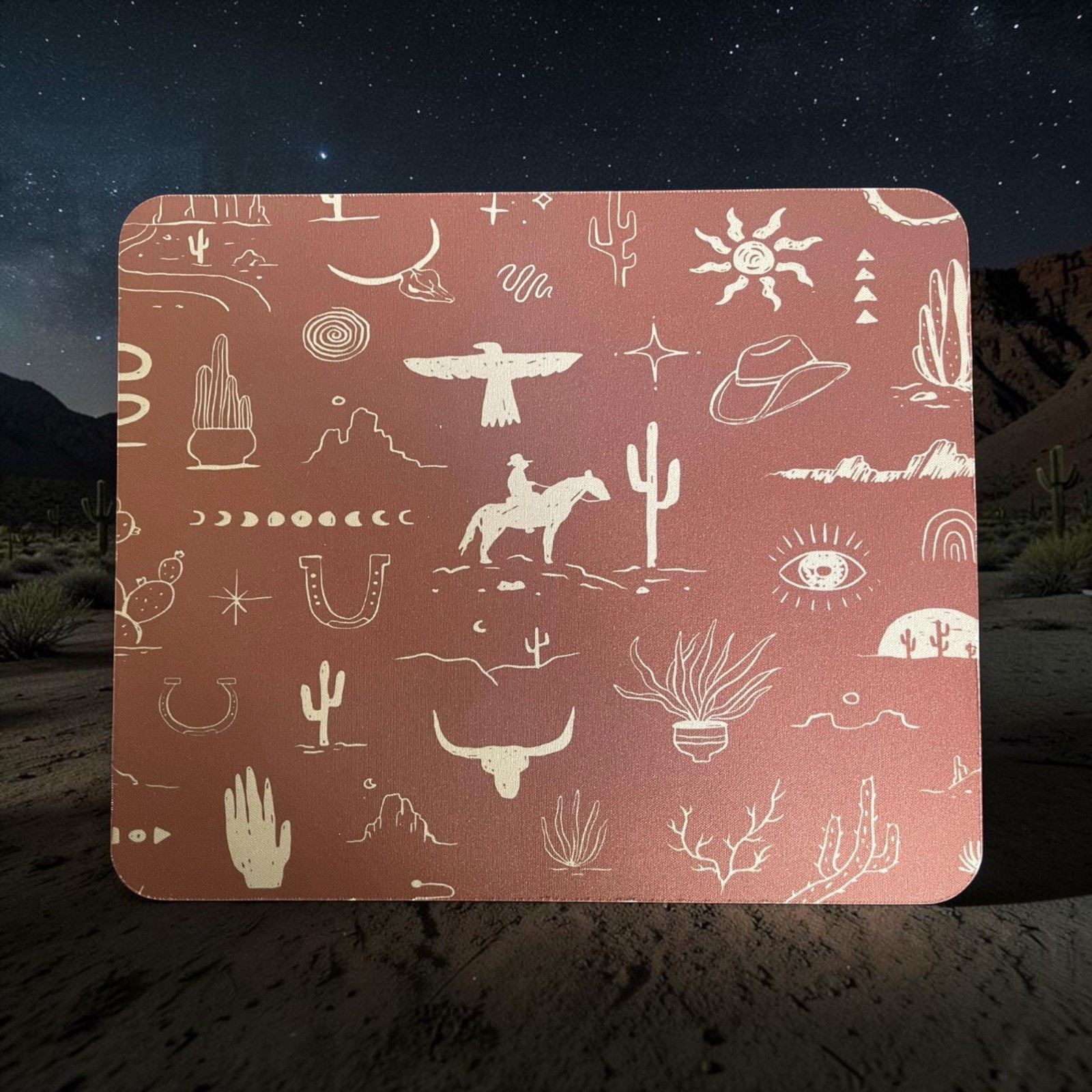Western Boho Mouse Pad