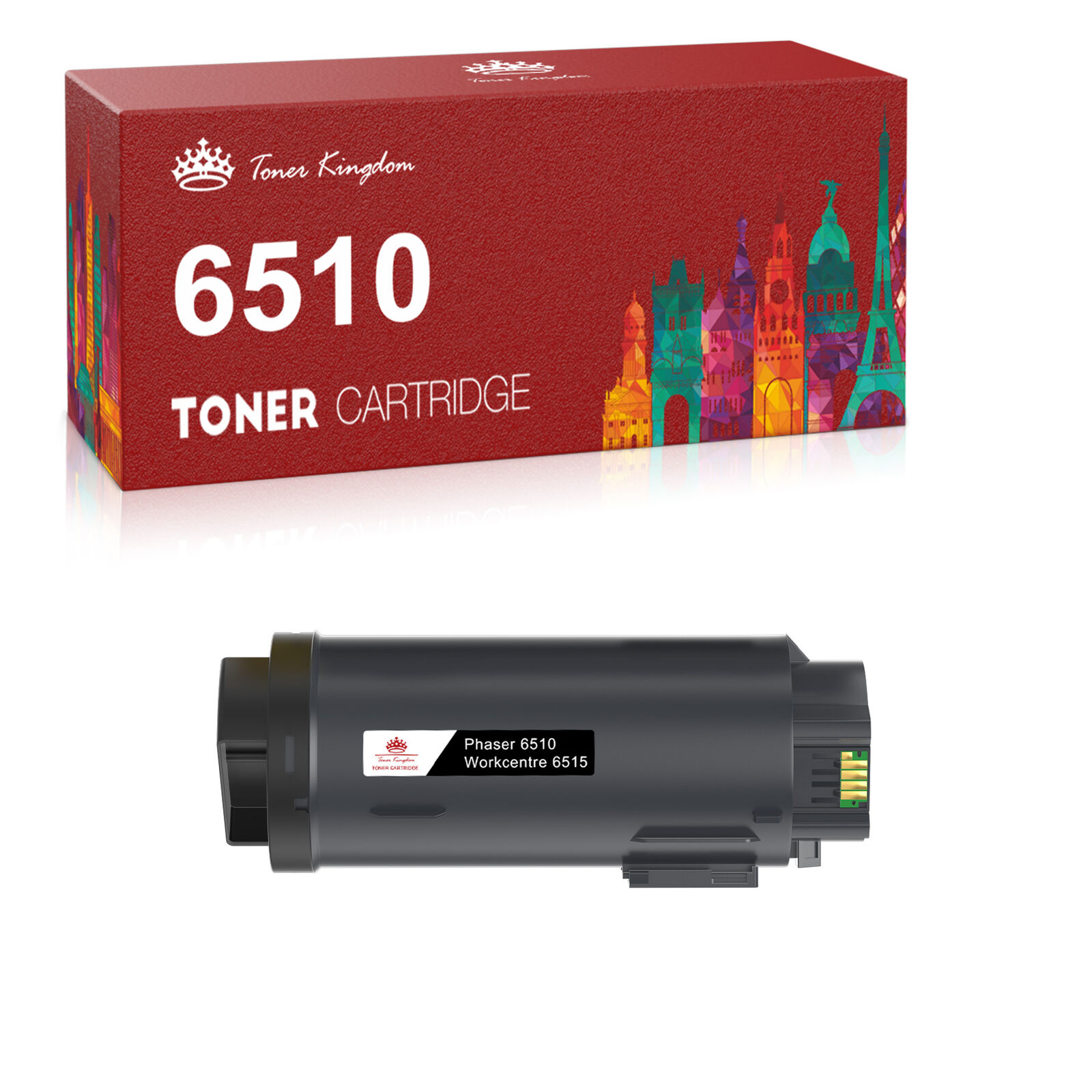 1-5PK Compatible For Xerox Phaser 6510 / WorkCentre 6515 BCMY Toner Cartridge