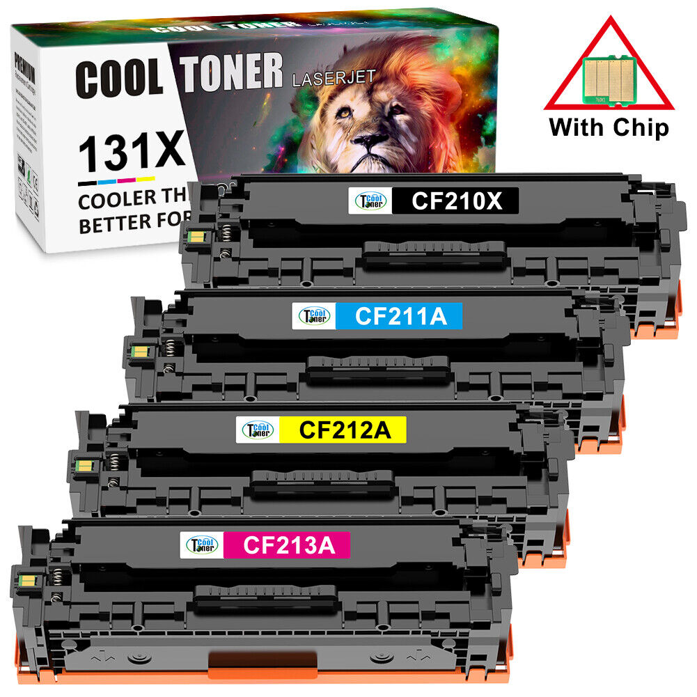 4PK CF210A Toner Cartridges For HP 131A/X LaserJet Pro 200 M251nw M276nw M251n