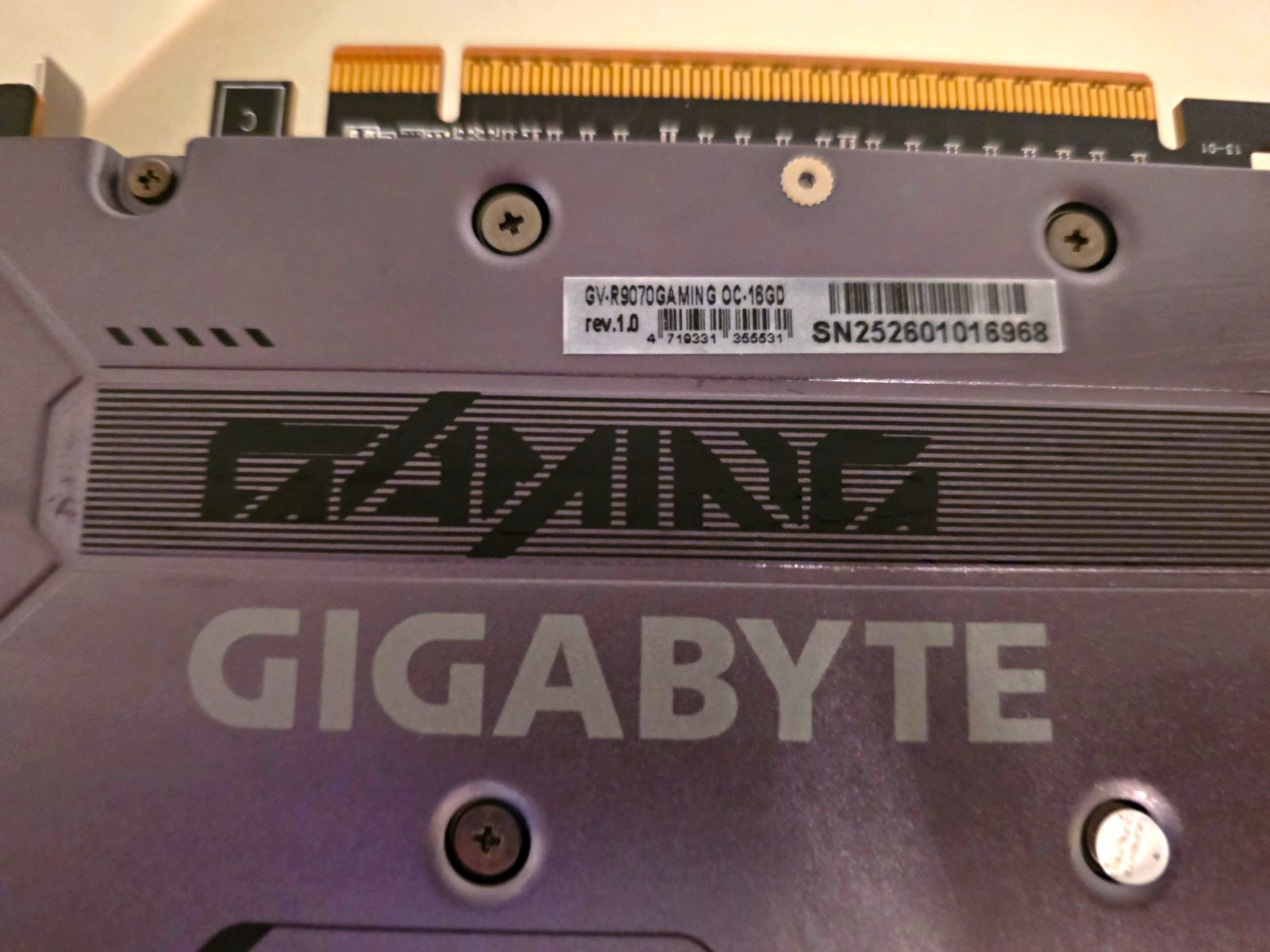 GIGABYTE AMD Radeon RX 9070 Gaming OC 16GB GDDR6 PCIe 5.0 x16