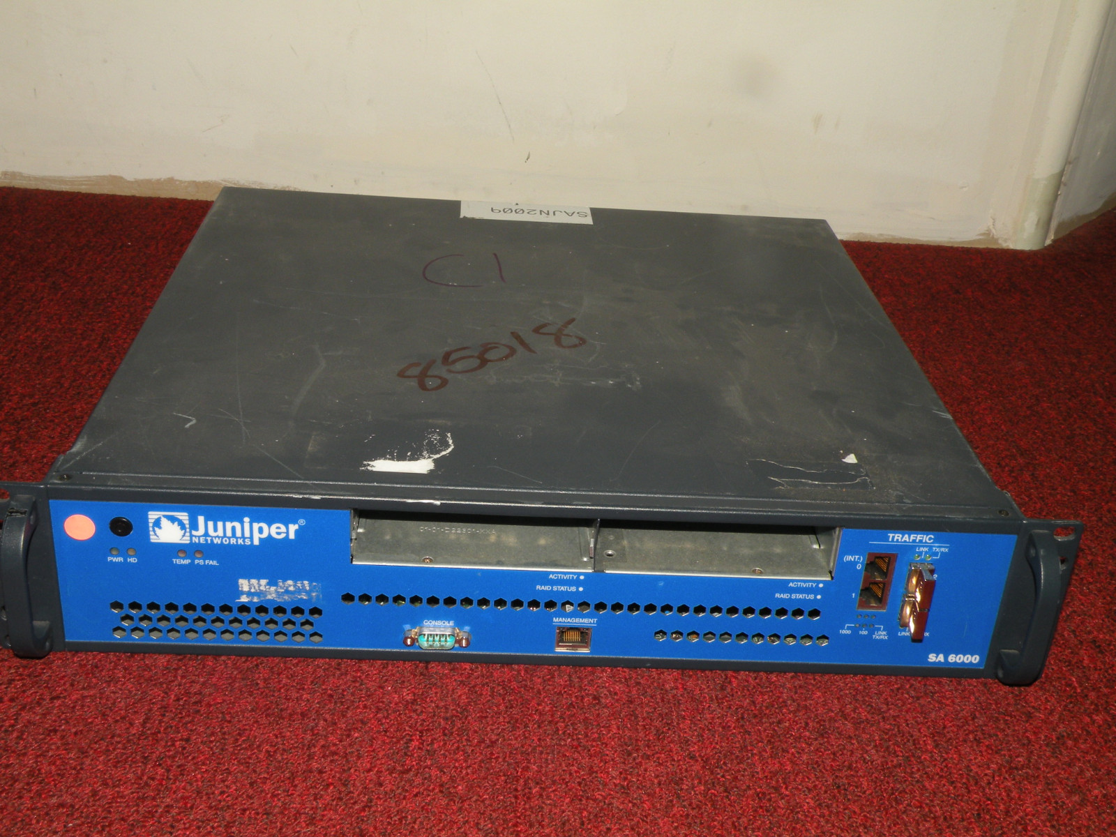 Juniper SA 6000  w/ Ears & 2x PS