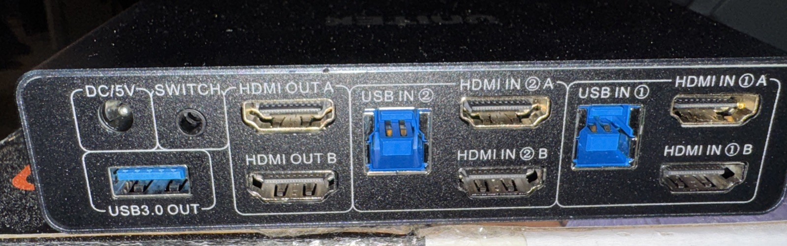 Unitek DP KVM Switch 1 Monitor 2 Computers USB 3.0 4K@60Hz KVM Switches 4 USB