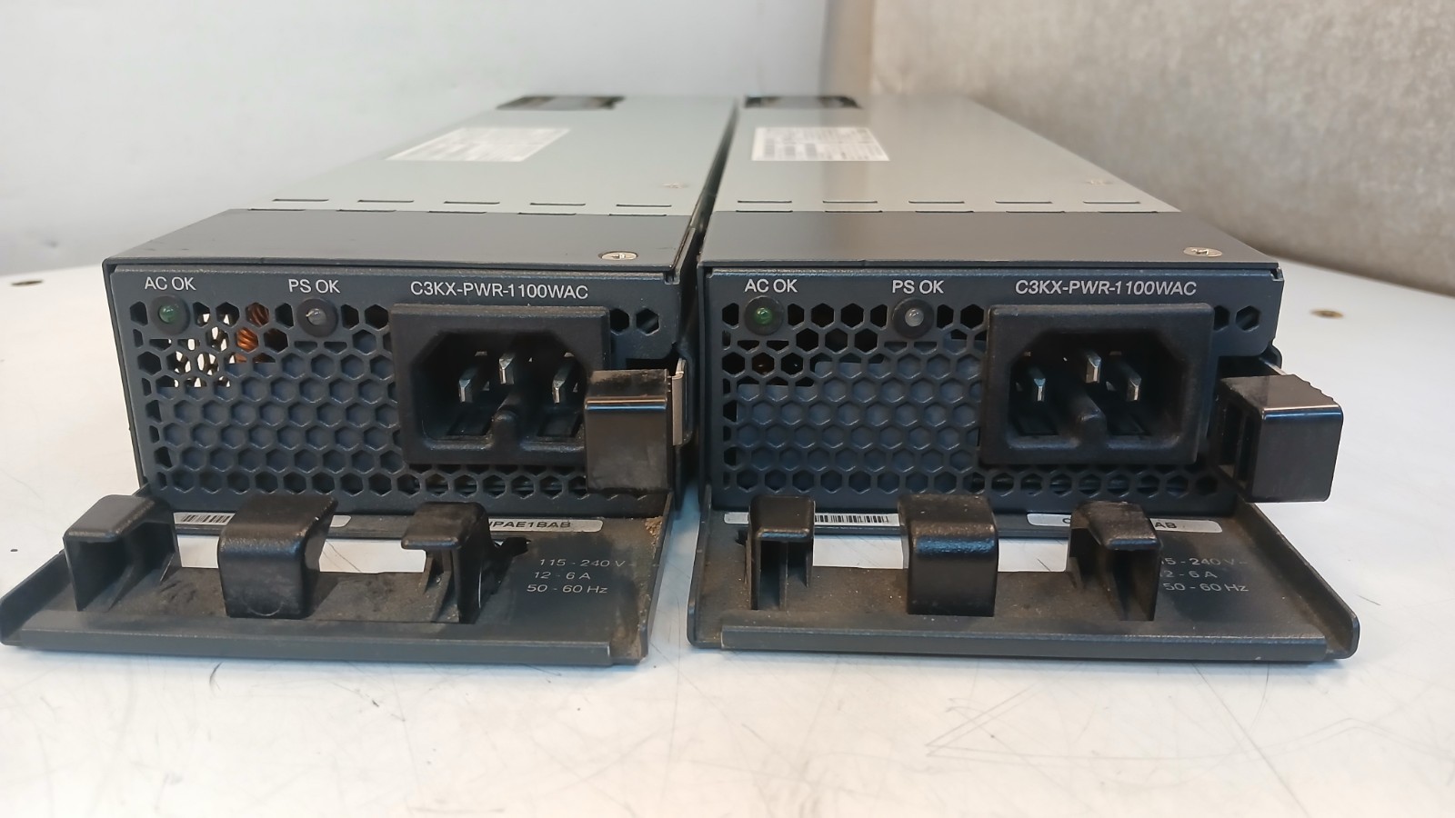 LOT OF 2 LiteOn 1100W Power Supply For Cisco 3560-X Switch C3KX-PWR-1100WAC READ