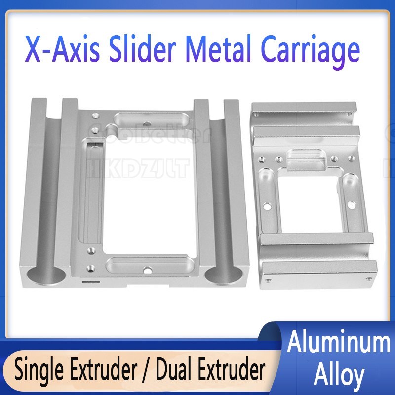 X-Axis Slider Metal Carriage Aluminum 3D Printer Parts for Makerbot Replicator